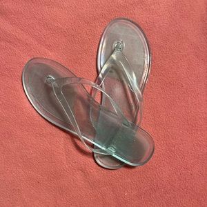 Clear sandals